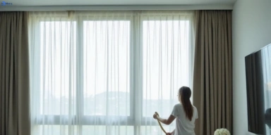 Delicate sheer drape cleaning altona-gate-vic Matty Curtain Cleaning