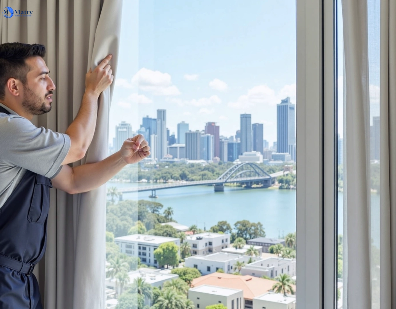 Professional curtain steam cleaning service altona-gate-vic QLD by Matty Curtain Cleaning